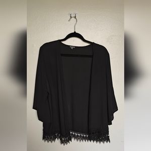 Charlotte Russe Black Kimono Size XL